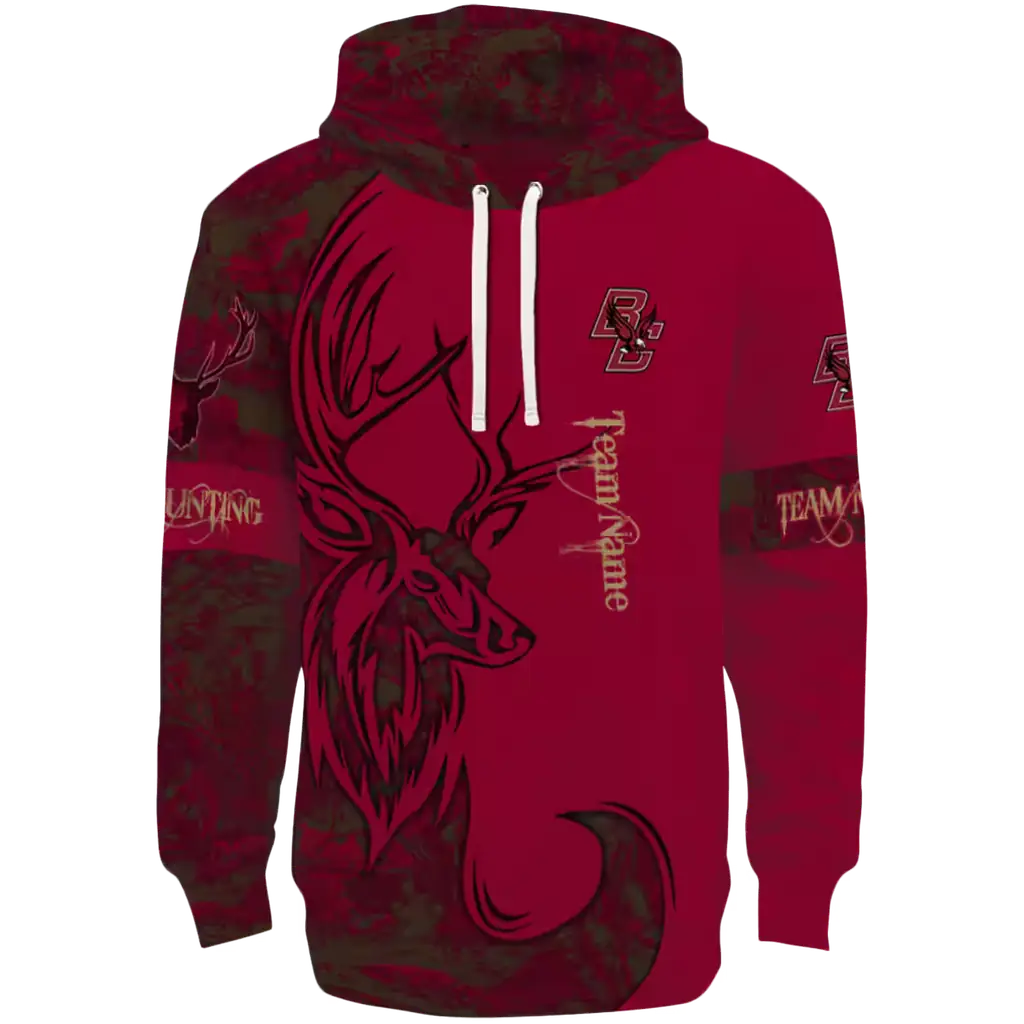 personalized boston college eagles deer silhouette maroon hoodie best selling personalized boston college eagles deer silhouette maroon hoodie best selling