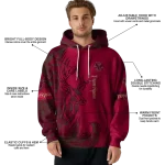 personalized boston college eagles deer silhouette maroon hoodie best selling