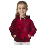 personalized boston college eagles deer silhouette maroon hoodie best selling