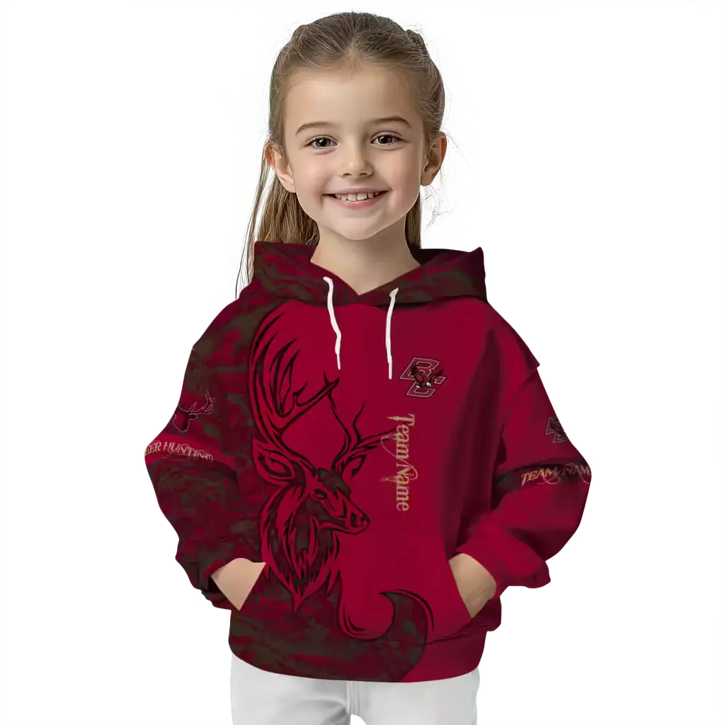 personalized boston college eagles deer silhouette maroon hoodie top rated personalized boston college eagles deer silhouette maroon hoodie top rated
