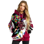 personalized boston college eagles puzzle pieces maroon hoodie best selling