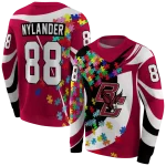 personalized boston college eagles puzzle pieces maroon hoodie best selling