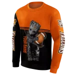 personalized bowling green falcons baby groot orange black hoodie best selling