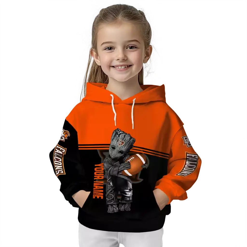 personalized bowling green falcons baby groot orange black hoodie top rated personalized bowling green falcons baby groot orange black hoodie top rated