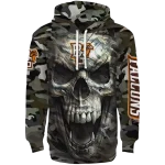 personalized bowling green falcons camo skull hoodie best selling