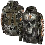 personalized bowling green falcons camo skull hoodie best selling