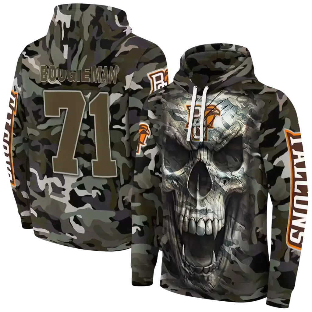 personalized bowling green falcons camo skull hoodie fashion forward personalized bowling green falcons camo skull hoodie fashion forward