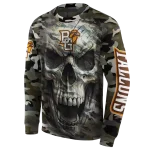 personalized bowling green falcons camo skull hoodie best selling