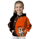 personalized bowling green falcons minimalist design orange black hoodie best selling