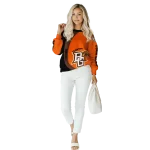 personalized bowling green falcons minimalist design orange black hoodie best selling