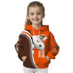 personalized bowling green falcons peeking snoopy orange hoodie best selling