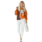 personalized bowling green falcons peeking snoopy orange hoodie best selling