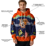 personalized bowling green falcons spongebob patrick star orange navy hoodie best selling