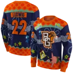 personalized bowling green falcons spongebob patrick star orange navy hoodie best selling