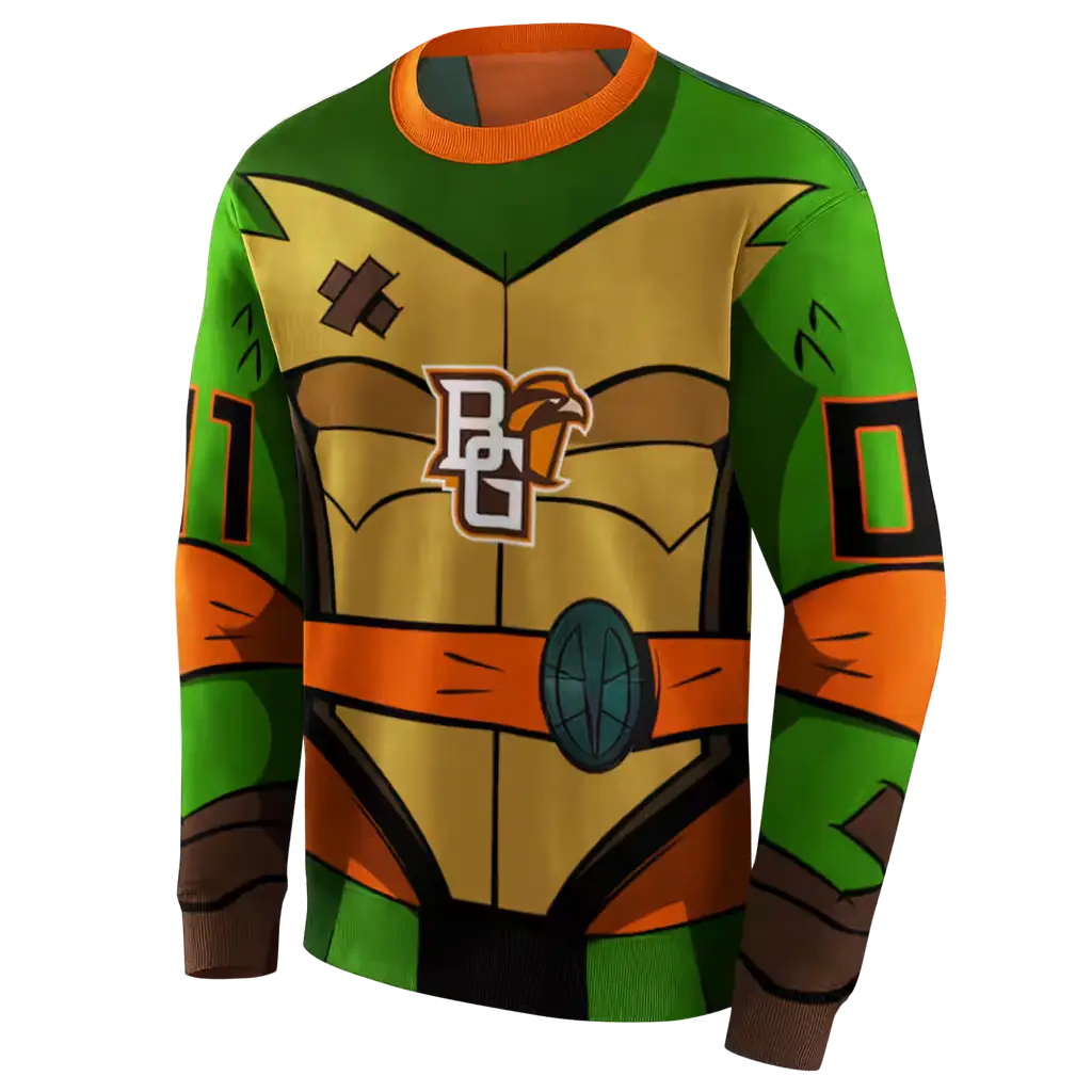 personalized bowling green falcons superhero armor orange green hoodie new arrival personalized bowling green falcons superhero armor orange green hoodie new arrival