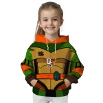 personalized bowling green falcons superhero armor orange green hoodie best selling