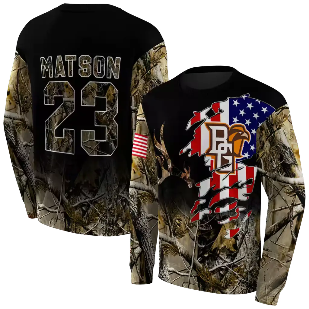 personalized bowling green falcons tree camo hoodie premium grade personalized bowling green falcons tree camo hoodie premium grade