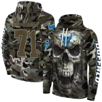personalized buffalo bulls camo skull hoodie best selling