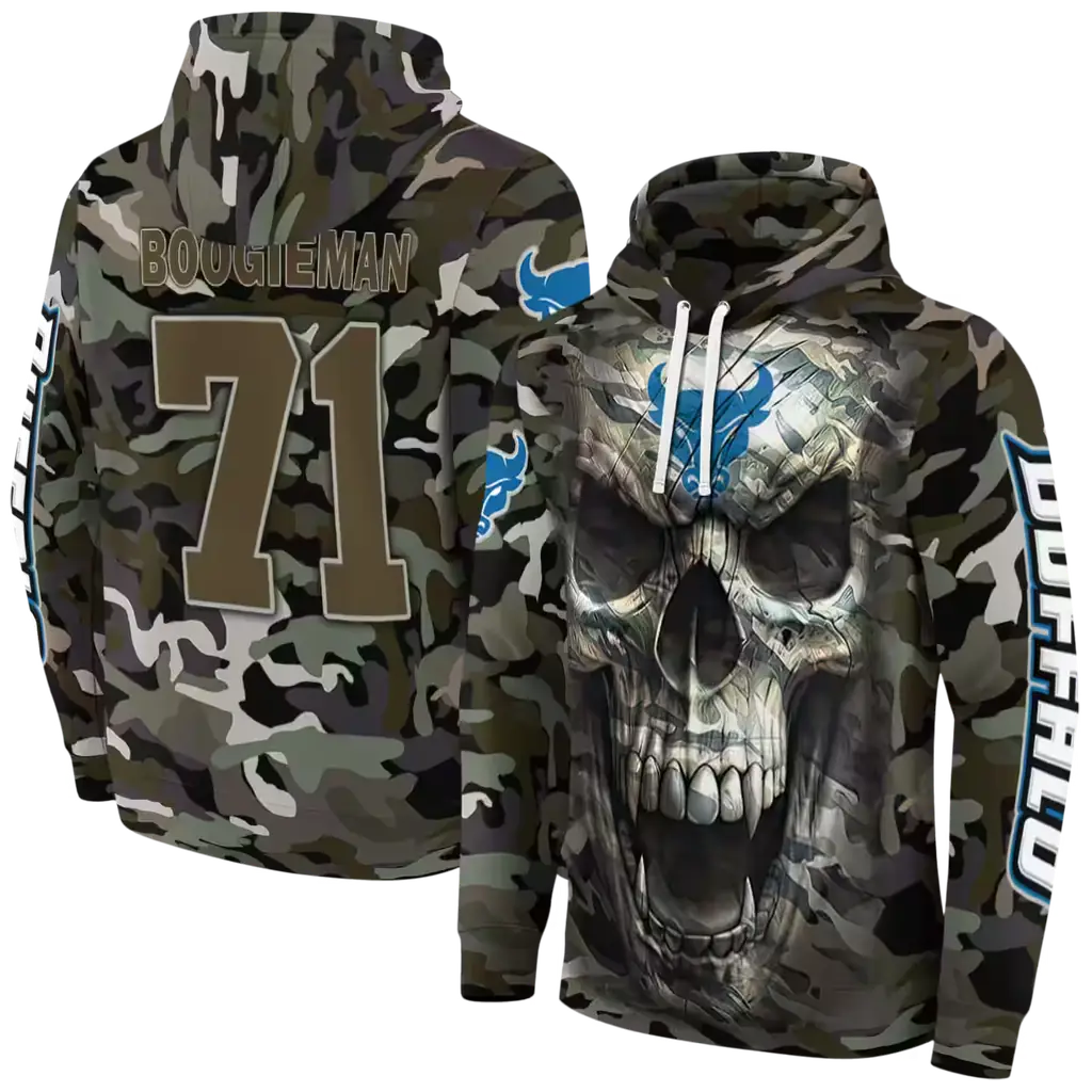 personalized buffalo bulls camo skull hoodie fashion forward personalized buffalo bulls camo skull hoodie fashion forward
