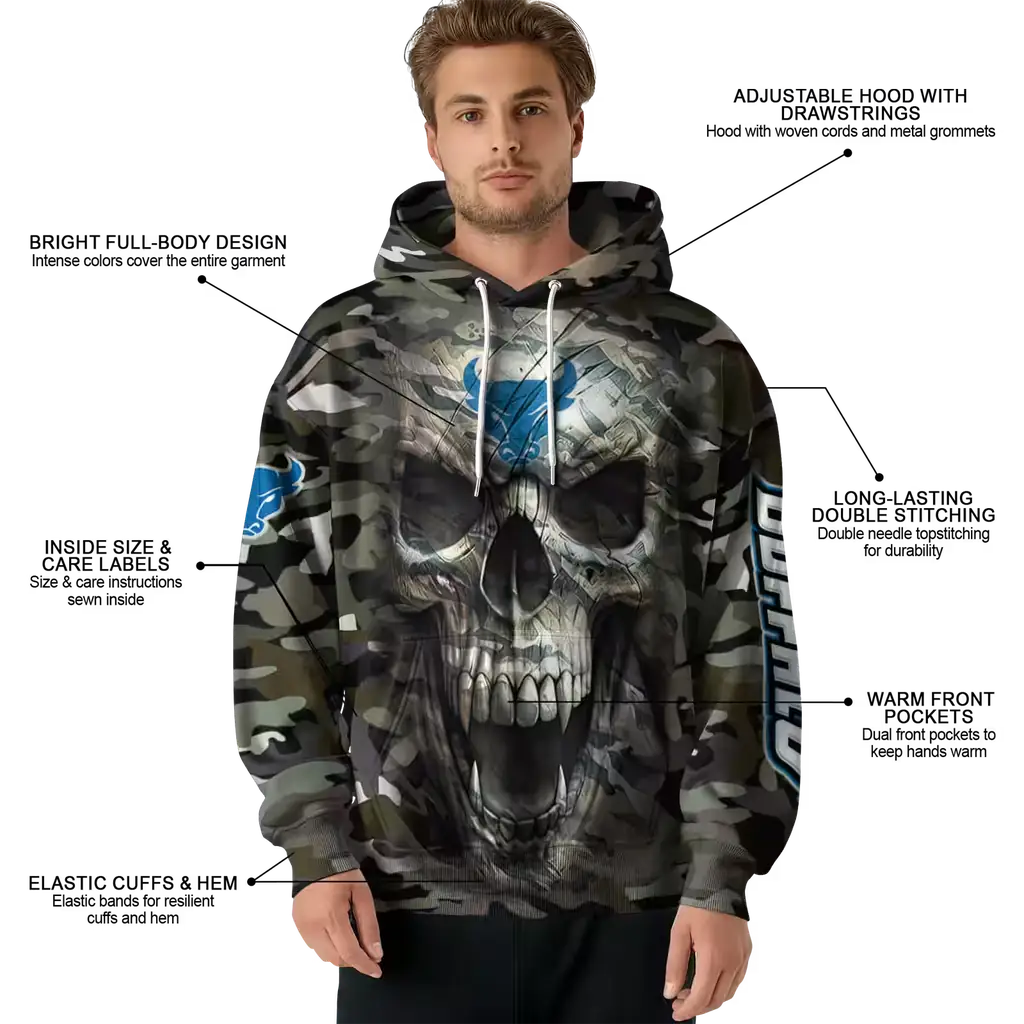 personalized buffalo bulls camo skull hoodie latest model personalized buffalo bulls camo skull hoodie latest model