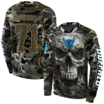 personalized buffalo bulls camo skull hoodie best selling