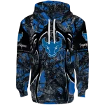 personalized buffalo bulls hunting theme royal blue black hoodie best selling