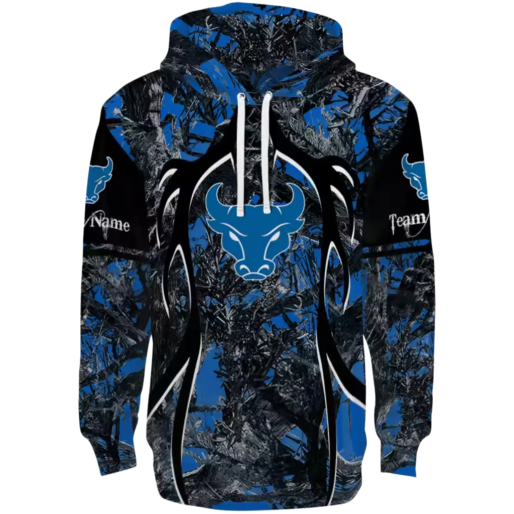 personalized buffalo bulls hunting theme royal blue black hoodie best selling personalized buffalo bulls hunting theme royal blue black hoodie best selling