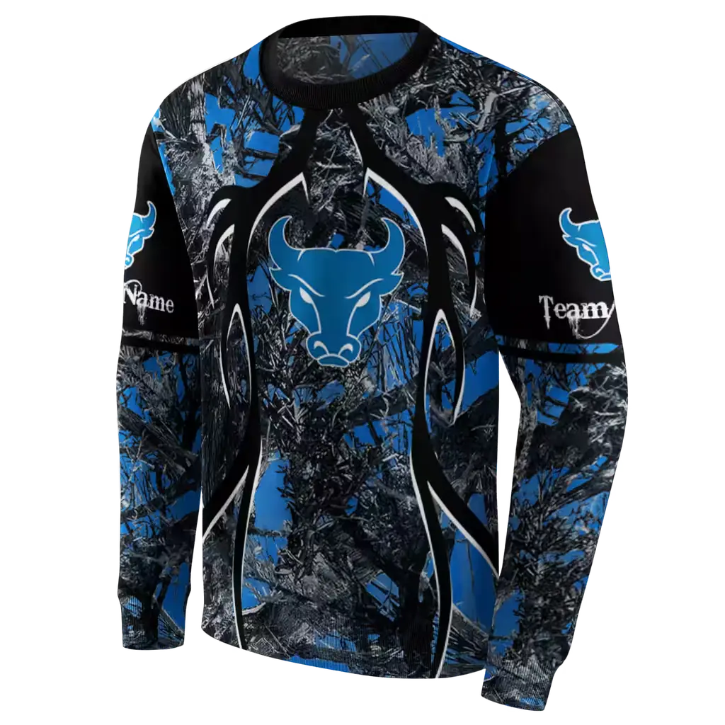 personalized buffalo bulls hunting theme royal blue black hoodie new arrival personalized buffalo bulls hunting theme royal blue black hoodie new arrival