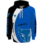 personalized buffalo bulls minimalist design royal blue black hoodie best selling