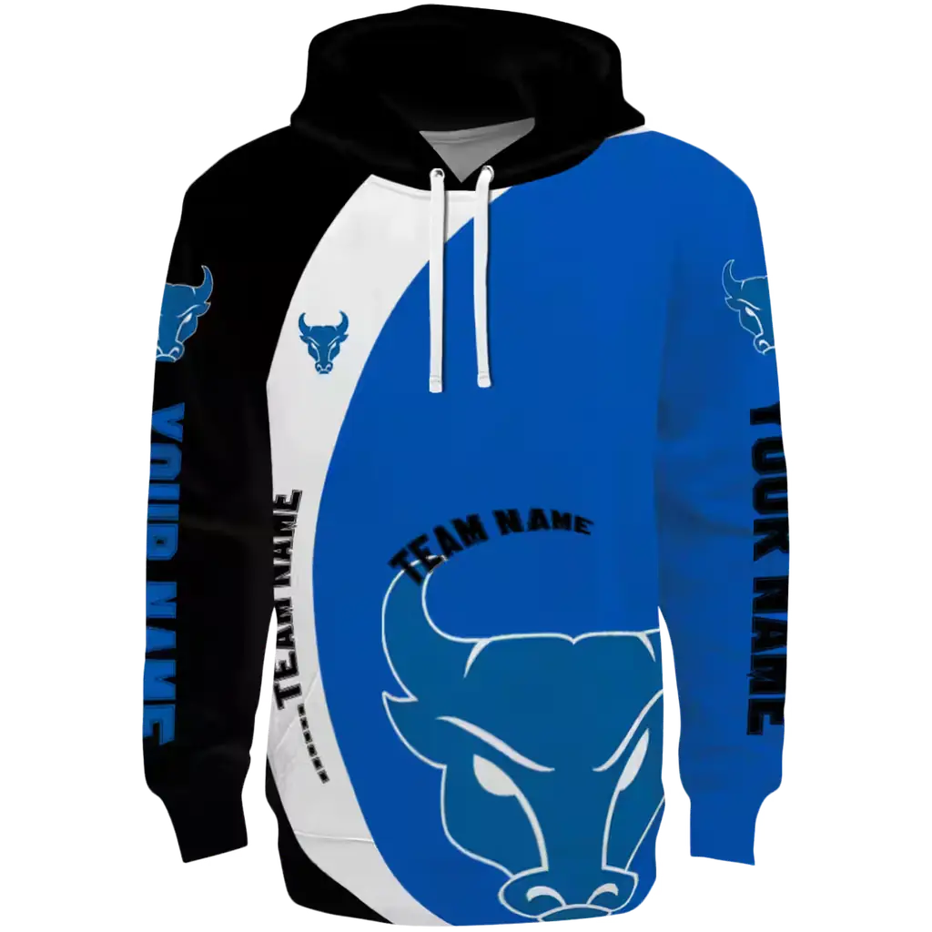 personalized buffalo bulls minimalist design royal blue black hoodie best selling personalized buffalo bulls minimalist design royal blue black hoodie best selling