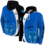 personalized buffalo bulls minimalist design royal blue black hoodie best selling