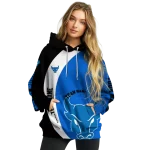 personalized buffalo bulls minimalist design royal blue black hoodie best selling