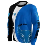 personalized buffalo bulls minimalist design royal blue black hoodie best selling