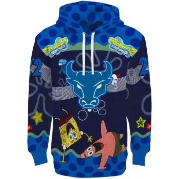 personalized buffalo bulls spongebob patrick star royal blue navy hoodie best selling