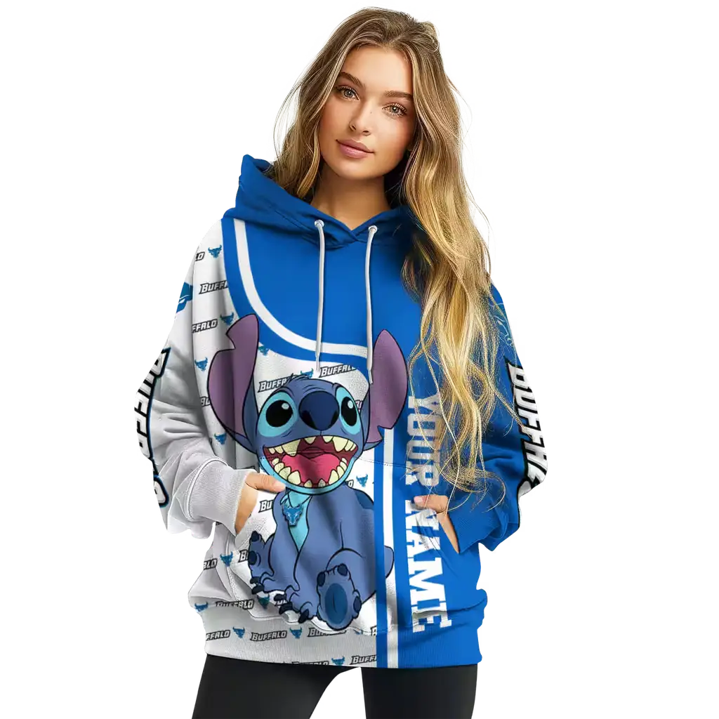personalized buffalo bulls stitch royal blue hoodie high quality personalized buffalo bulls stitch royal blue hoodie high quality