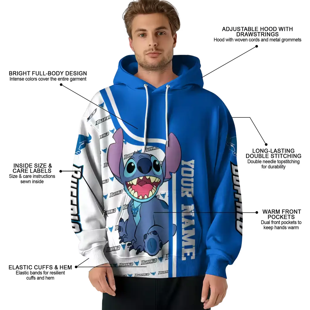 personalized buffalo bulls stitch royal blue hoodie latest model personalized buffalo bulls stitch royal blue hoodie latest model
