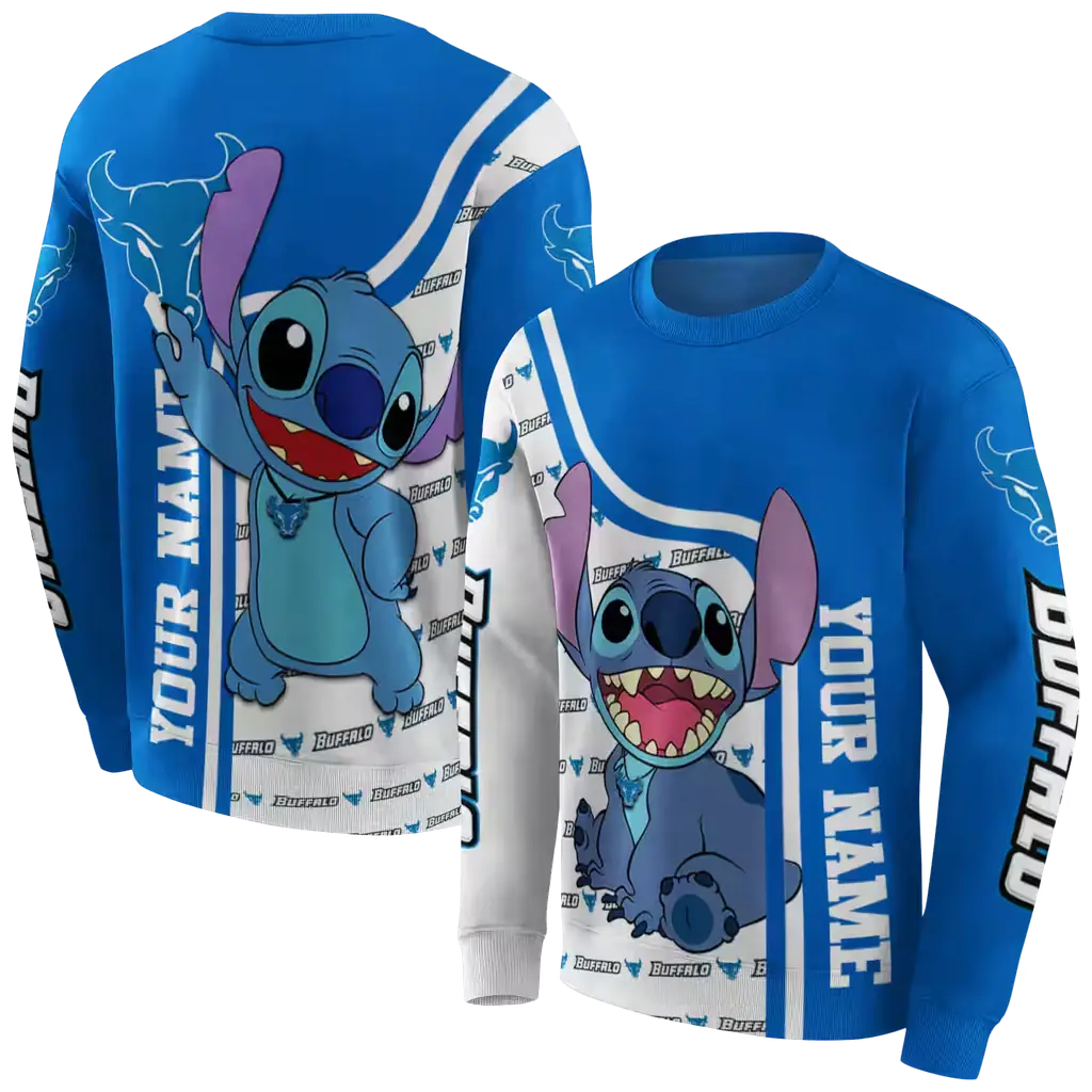 personalized buffalo bulls stitch royal blue hoodie premium grade personalized buffalo bulls stitch royal blue hoodie premium grade