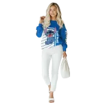 personalized buffalo bulls stitch royal blue hoodie best selling