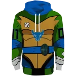 personalized buffalo bulls superhero armor royal blue green hoodie best selling