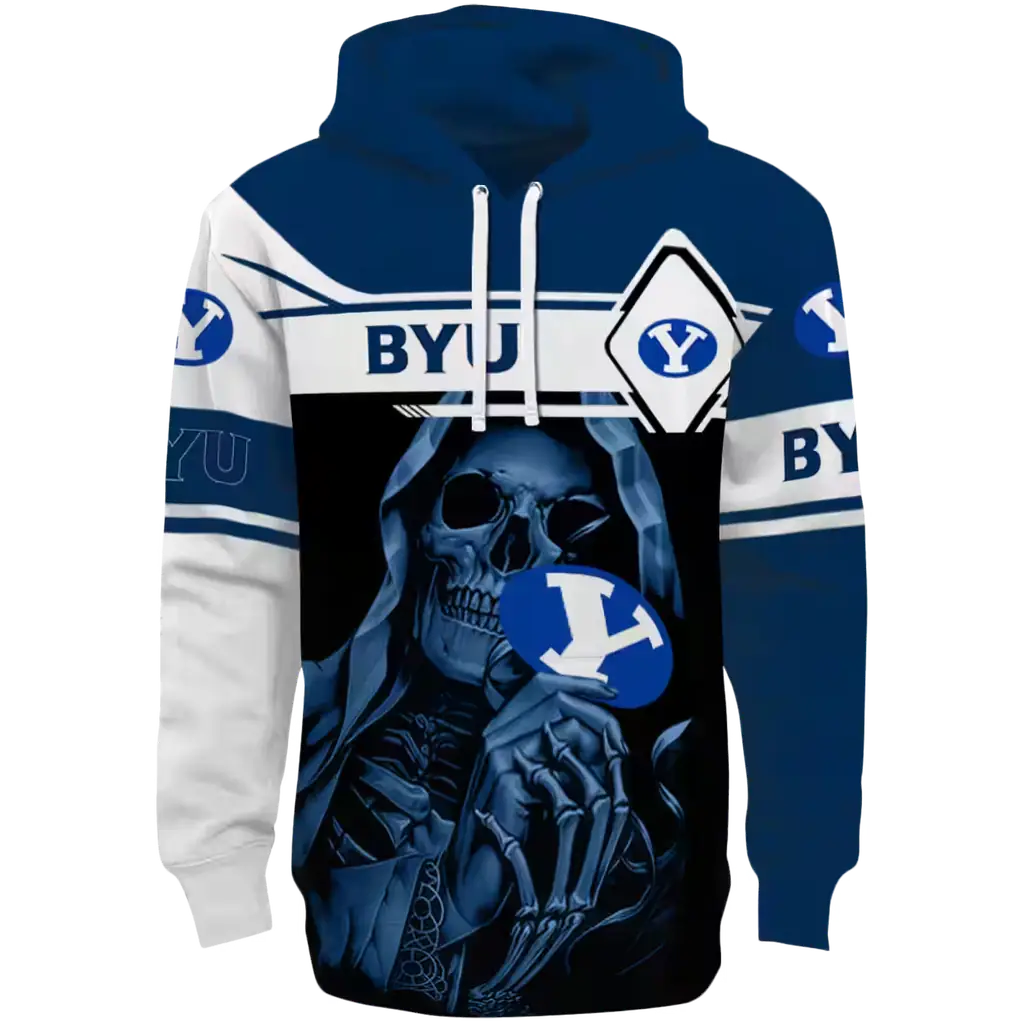 personalized byu cougars grim reaper blue black hoodie best selling personalized byu cougars grim reaper blue black hoodie best selling