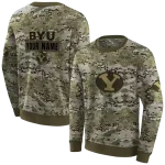 personalized byu cougars military style hoodie best selling