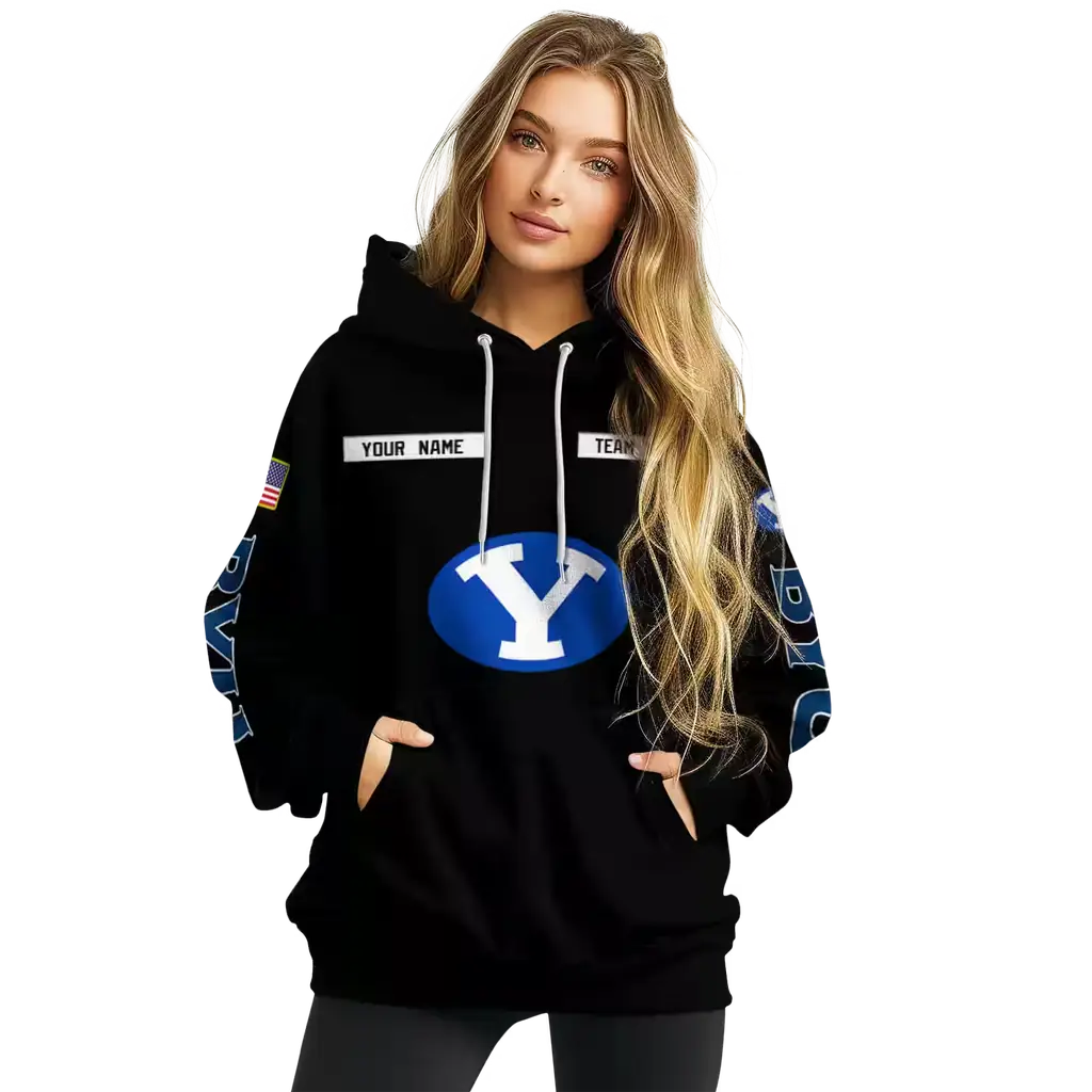 personalized byu cougars punisher skull black hoodie high quality personalized byu cougars punisher skull black hoodie high quality