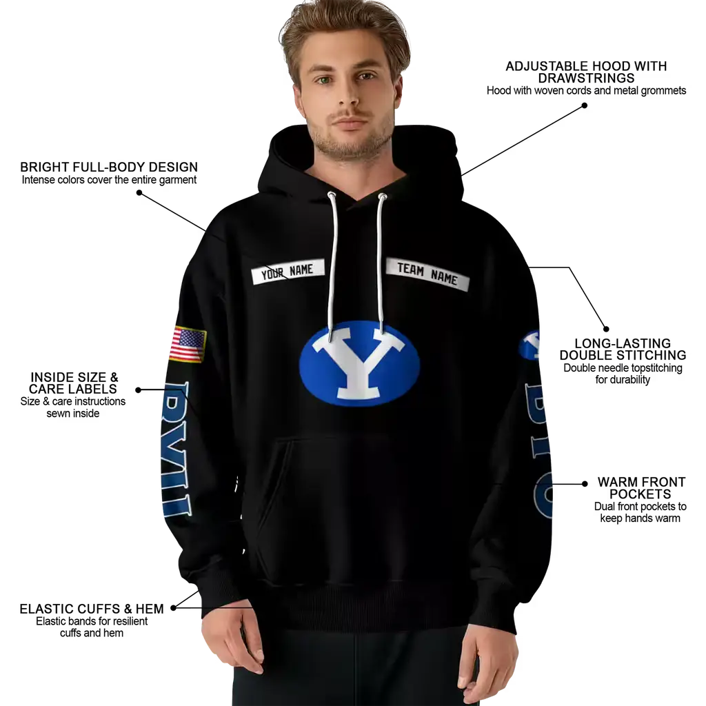 personalized byu cougars punisher skull black hoodie latest model personalized byu cougars punisher skull black hoodie latest model