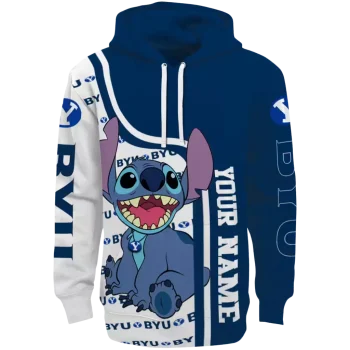 personalized byu cougars stitch blue hoodie best selling