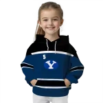 personalized byu cougars striped pattern blue hoodie best selling