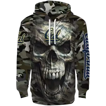 personalized california golden bears camo skull hoodie best selling
