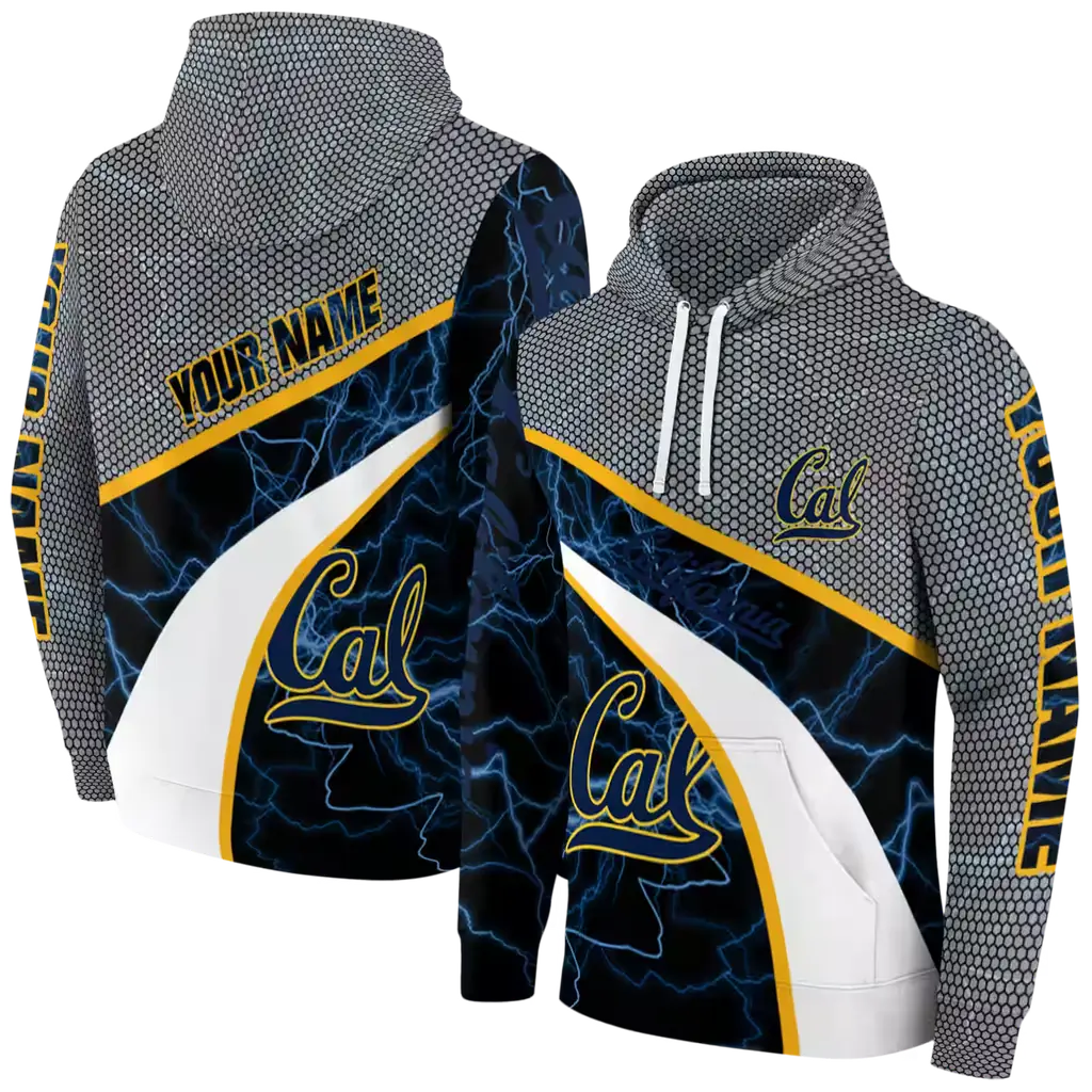 personalized california golden bears hexagonal mesh blue black gray hoodie fashion forward personalized california golden bears hexagonal mesh blue black gray hoodie fashion forward