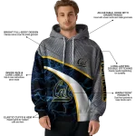 personalized california golden bears hexagonal mesh blue black gray hoodie best selling