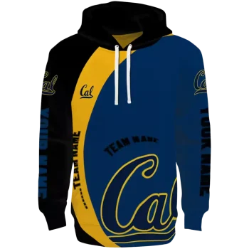 personalized california golden bears minimalist design blue black hoodie best selling
