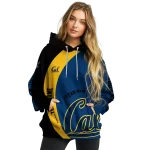 personalized california golden bears minimalist design blue black hoodie best selling
